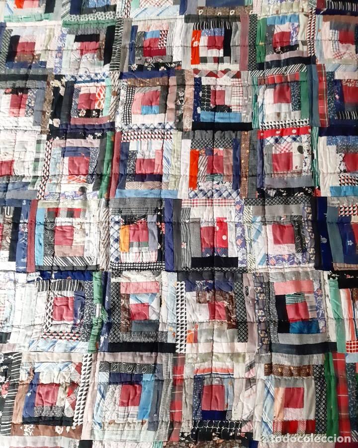 Antig&uuml;edades: Patchwork edred&oacute;n antiguo aut&eacute;ntico - Foto 2