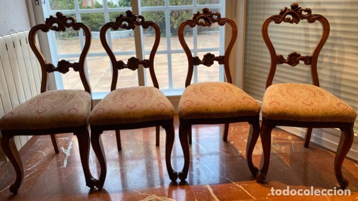 Antig&uuml;edades: Sillas de caoba rubia - Foto 3