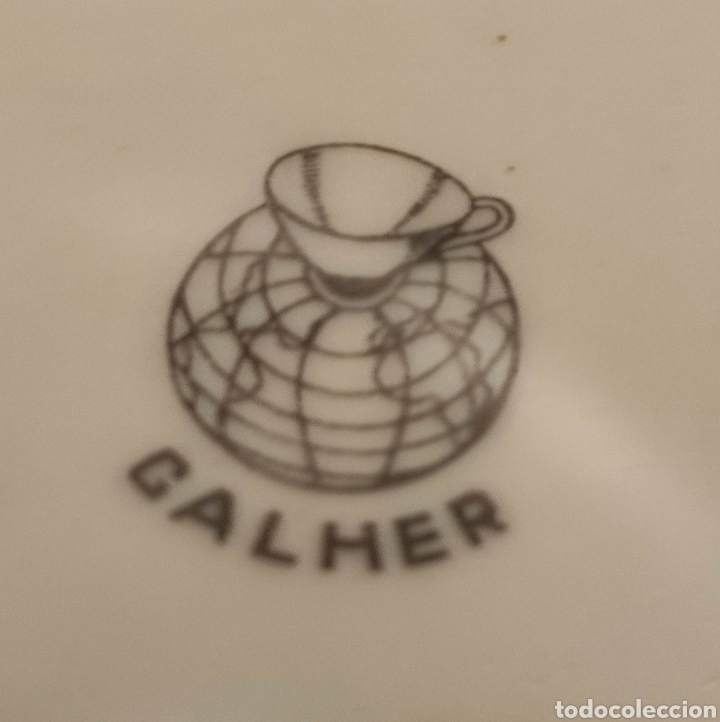 Antig&uuml;edades: Bandeja porcelana Calher - Foto 2