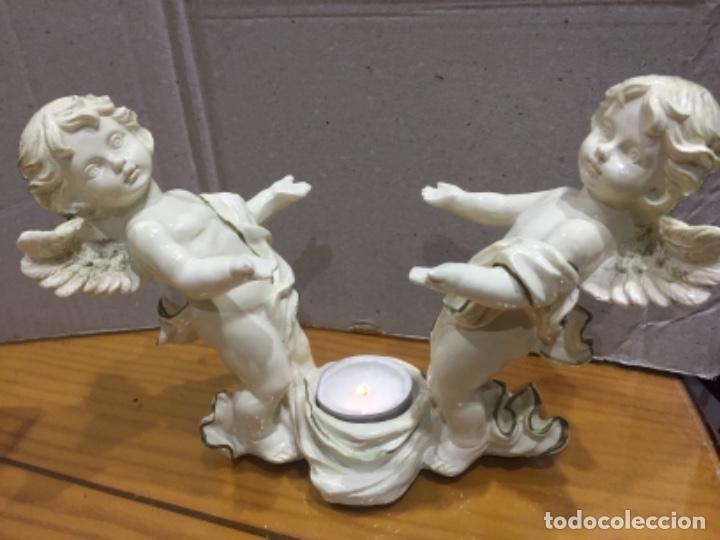 Antig&uuml;edades: Portavela angelitos - Foto 1