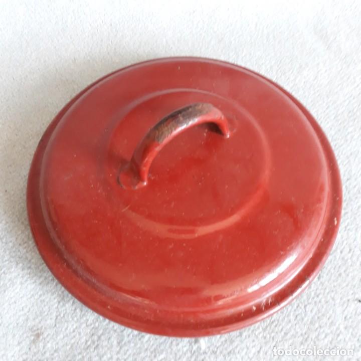 Antiques: Tapa esmaltada de cazuela 19 cm de diametro