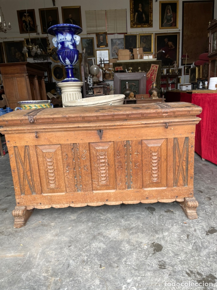 Antig&uuml;edades: Alcon de roble siglo XVII - Foto 7