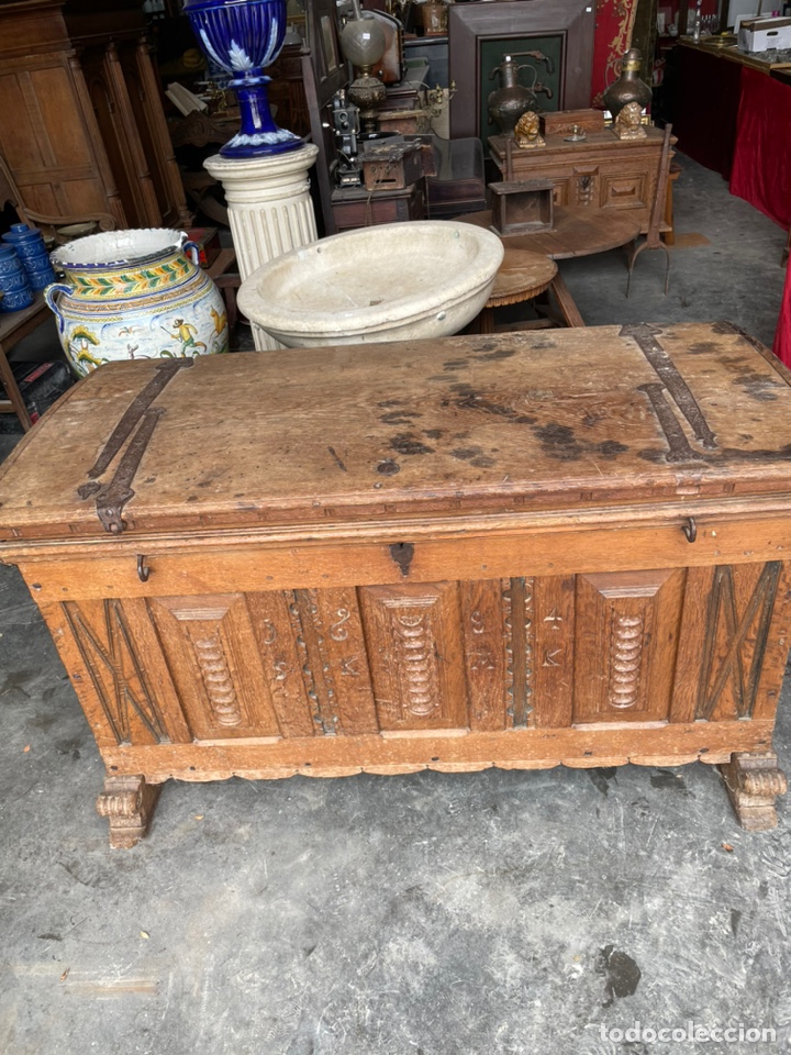 Antig&uuml;edades: Alcon de roble siglo XVII - Foto 8
