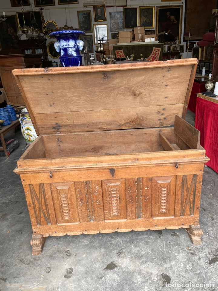 Antig&uuml;edades: Alcon de roble siglo XVII - Foto 11