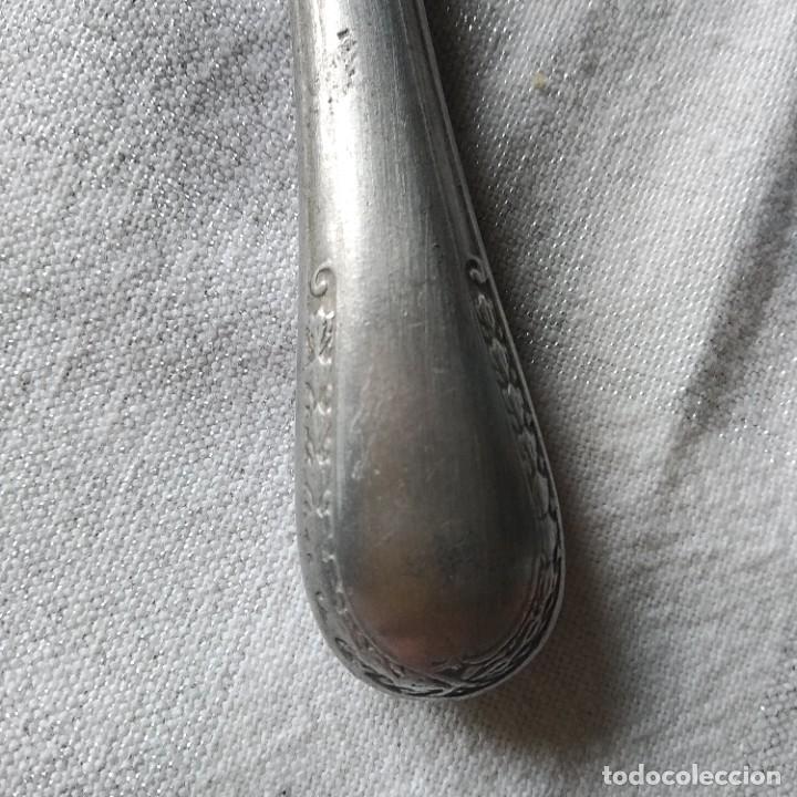 Antig&uuml;edades: Antiguo cuchillo mesa,mango aluminio. ASHA inoxidable - Foto 3
