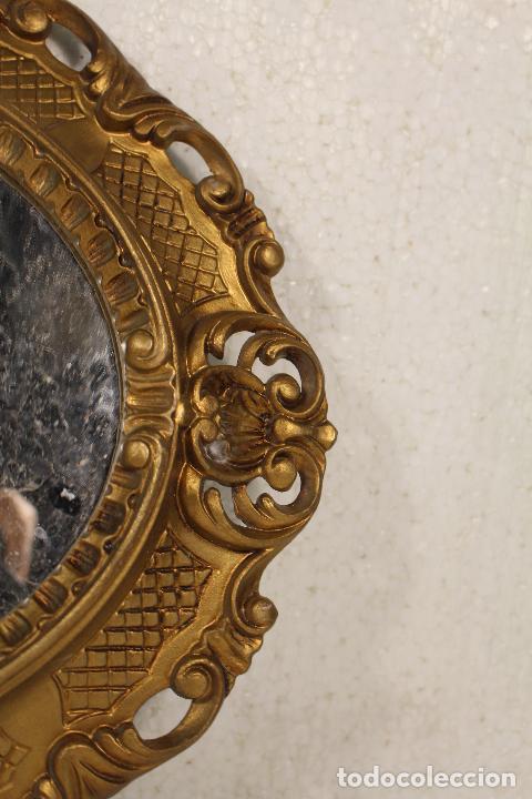 Antig&uuml;edades: espejo de resina dorada - Foto 3