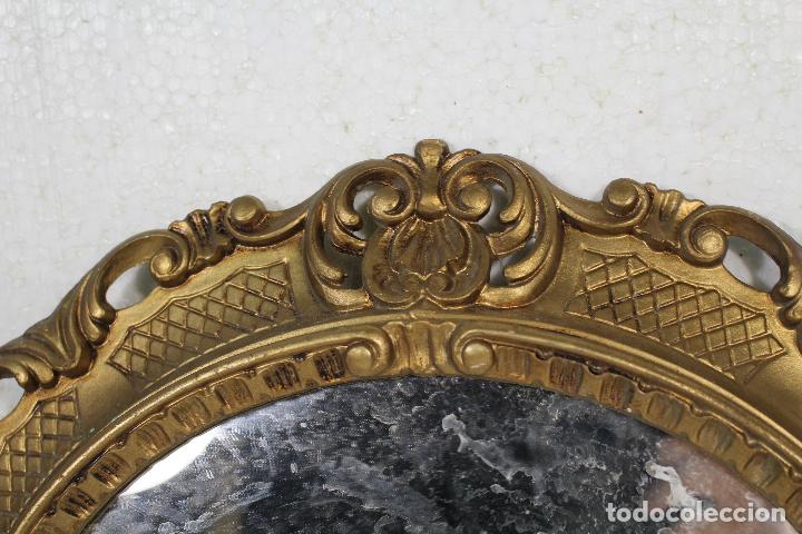 Antig&uuml;edades: espejo de resina dorada - Foto 4