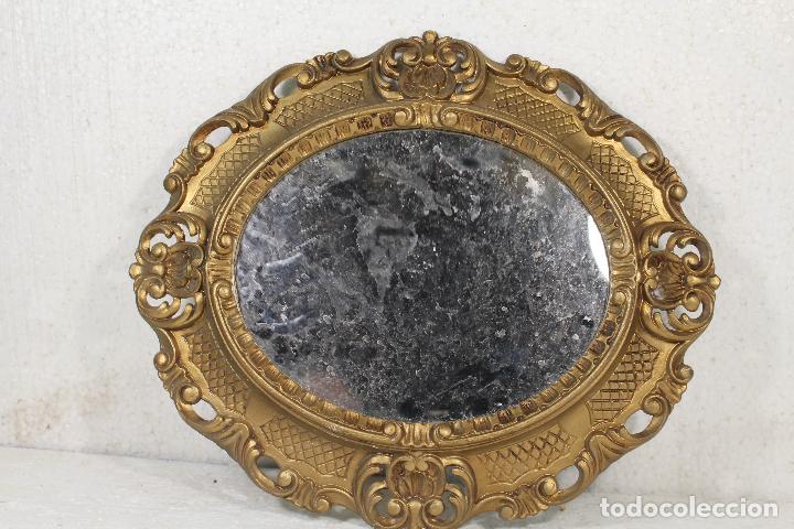 Antig&uuml;edades: espejo de resina dorada - Foto 5