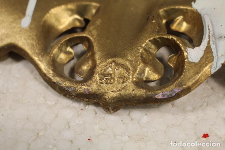 Antig&uuml;edades: espejo de resina dorada - Foto 7