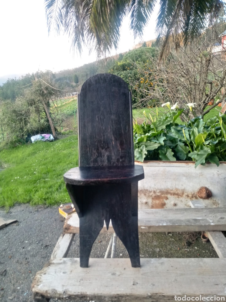 Antig&uuml;edades: Silla de tijera de madera - Foto 2