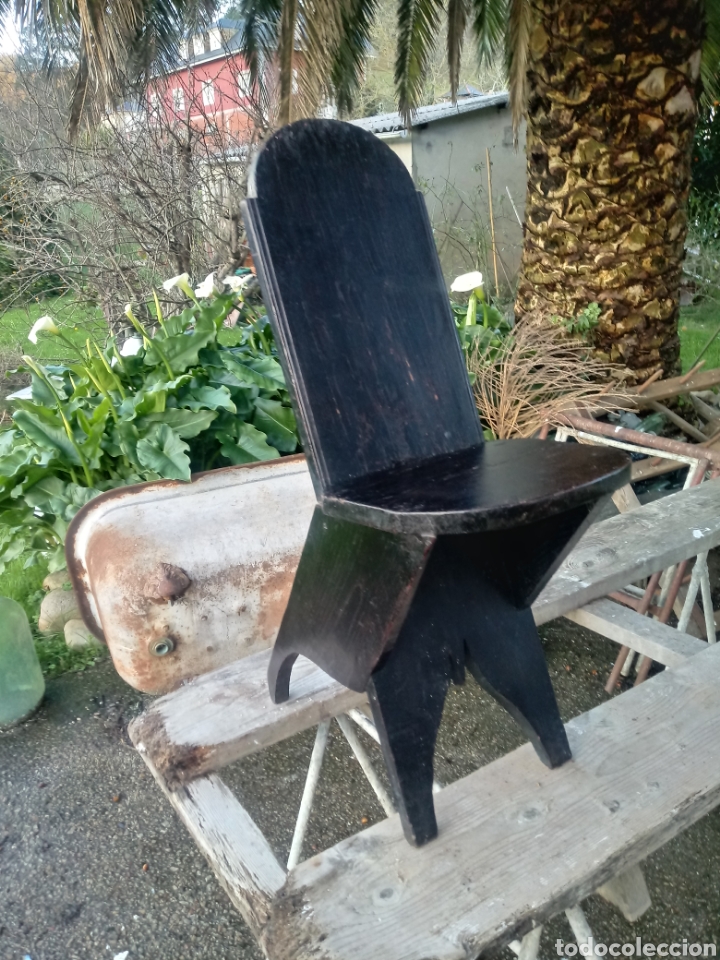 Antig&uuml;edades: Silla de tijera de madera - Foto 3