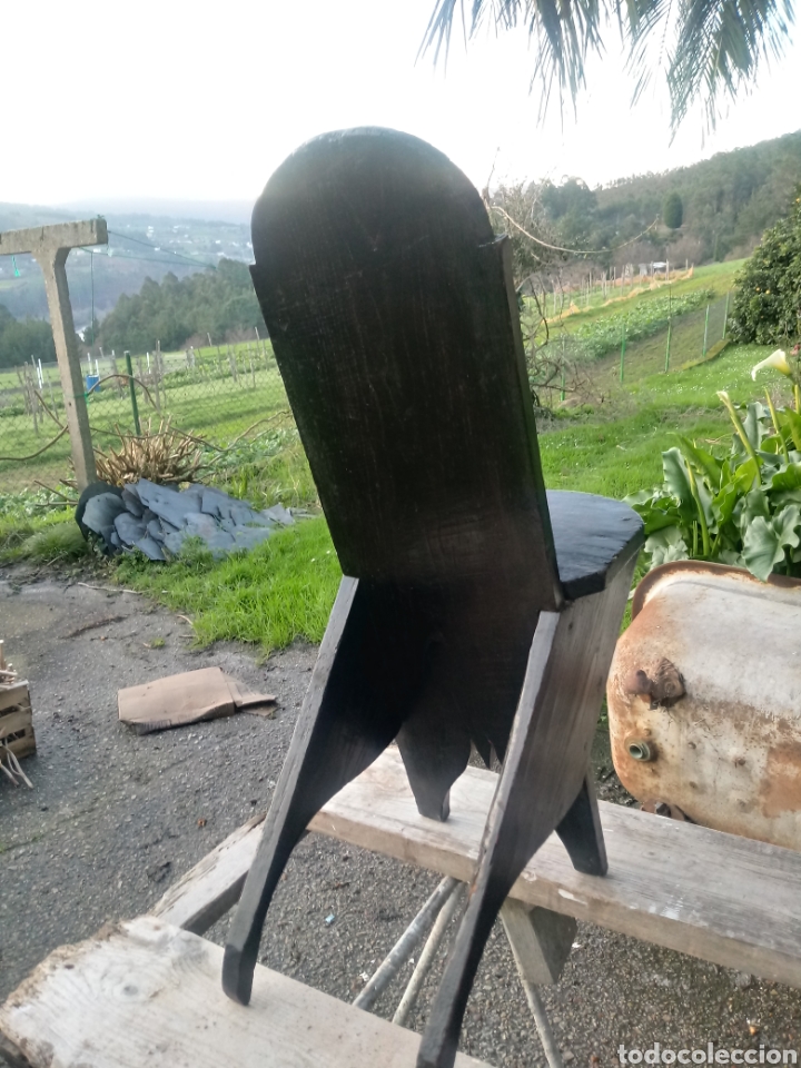 Antig&uuml;edades: Silla de tijera de madera - Foto 4
