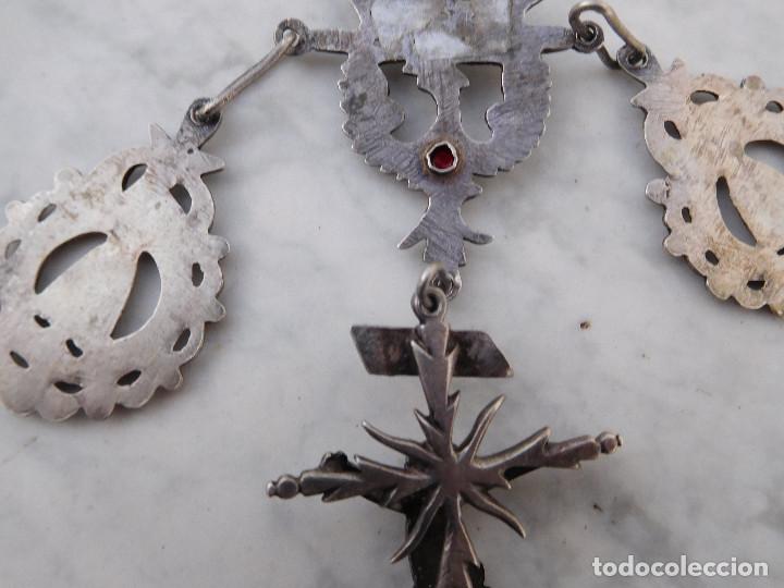 Antigüedades: Rosario de plata y coral del siglo XVIII - Foto 12 - 233752220