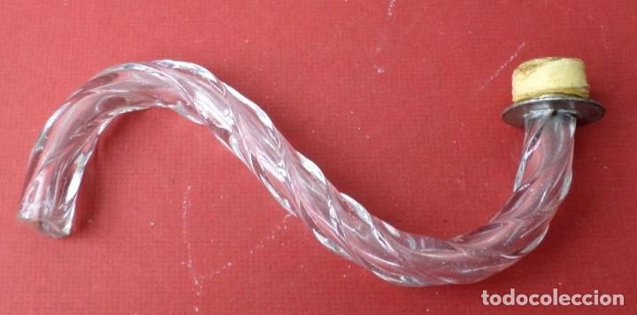 Antig&uuml;edades: Brazo cristal l&aacute;mpara - Foto 1