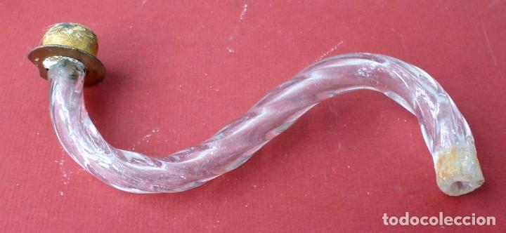 Antig&uuml;edades: Brazo cristal l&aacute;mpara - Foto 2