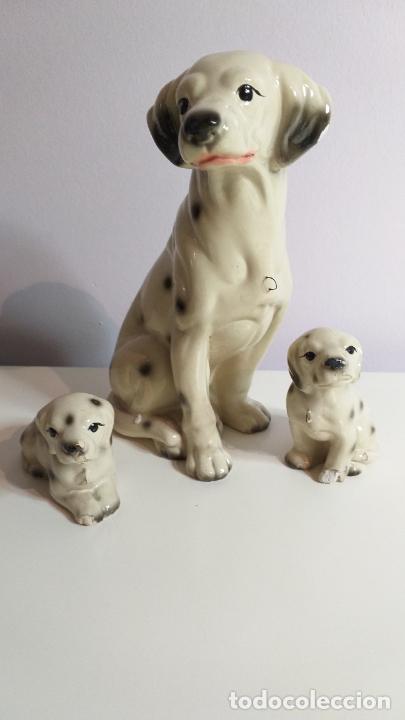 Antig&uuml;edades: Figuras decorativas. 3 Perros d&aacute;lmatas - Foto 2