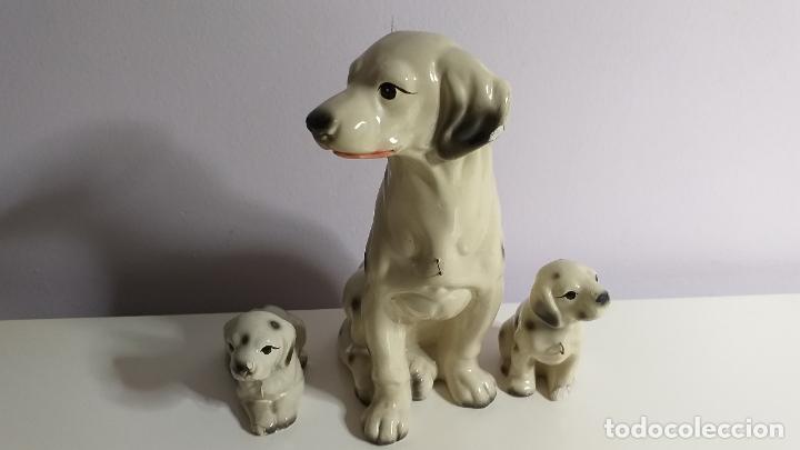 Antig&uuml;edades: Figuras decorativas. 3 Perros d&aacute;lmatas - Foto 3
