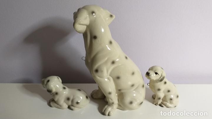 Antig&uuml;edades: Figuras decorativas. 3 Perros d&aacute;lmatas - Foto 4