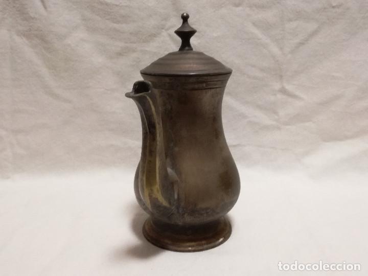 Antig&uuml;edades: TETERA DE BRONCE / LATON CON BA&Ntilde;O DE PLATA INGLESA - Foto 9