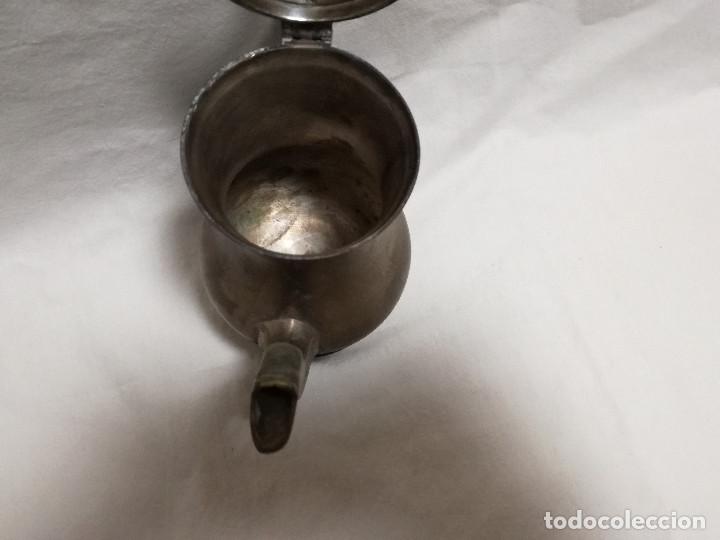 Antig&uuml;edades: TETERA DE BRONCE / LATON CON BA&Ntilde;O DE PLATA INGLESA - Foto 12