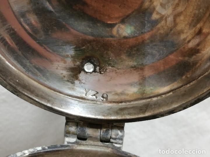 Antig&uuml;edades: TETERA DE BRONCE / LATON CON BA&Ntilde;O DE PLATA INGLESA - Foto 13
