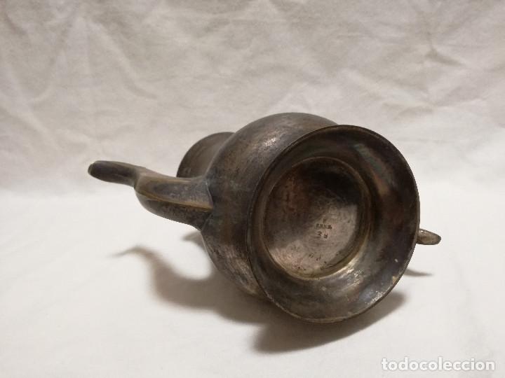 Antig&uuml;edades: TETERA DE BRONCE / LATON CON BA&Ntilde;O DE PLATA INGLESA - Foto 14