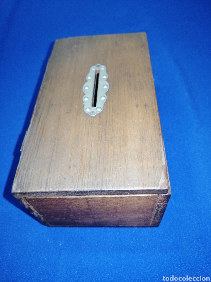 Antig&uuml;edades: CAJA MADERA ANTIGUA HUCHA - Foto 4