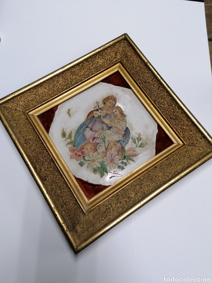 Antig&uuml;edades: Azulejo firmado - Foto 1