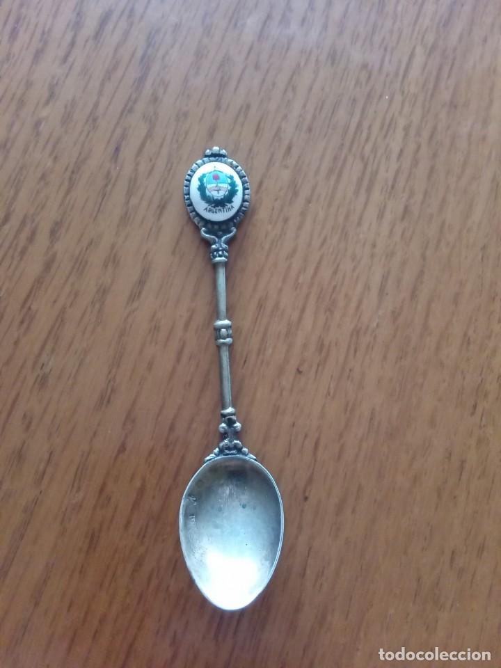Antig&uuml;edades: Cucharita de plata de Argentina. - Foto 1