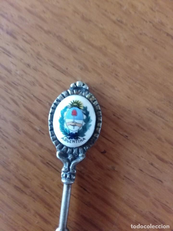 Antig&uuml;edades: Cucharita de plata de Argentina. - Foto 3