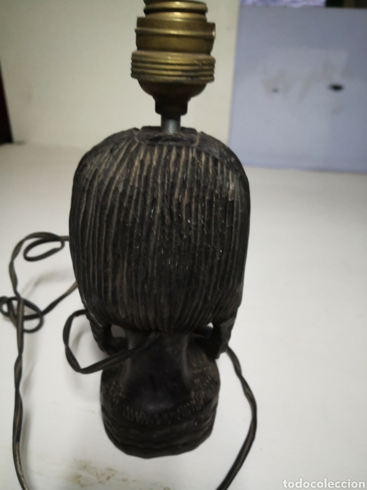 Antig&uuml;edades: Lampara cabeza antigua - Foto 4