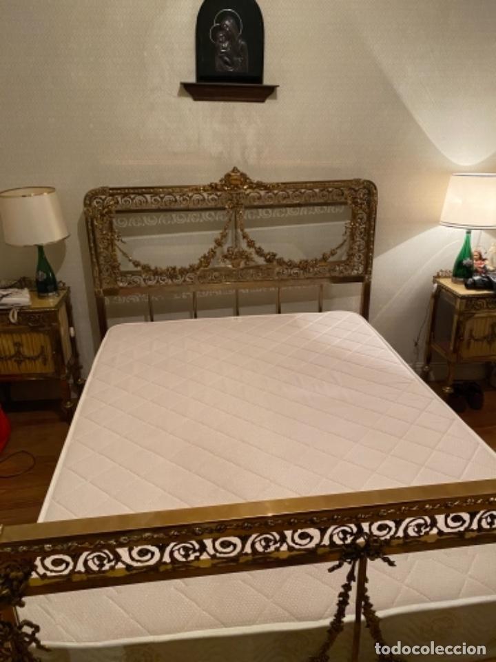 Antig&uuml;edades: Cama bronce maziza de 1930 - Foto 2