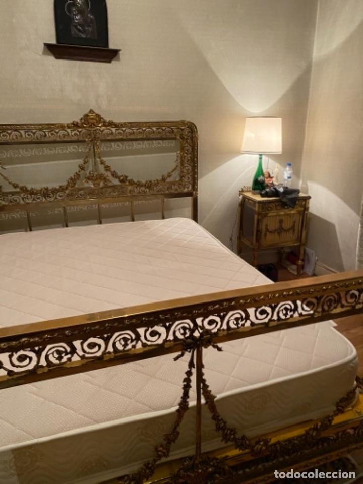 Antig&uuml;edades: Cama bronce maziza de 1930 - Foto 3