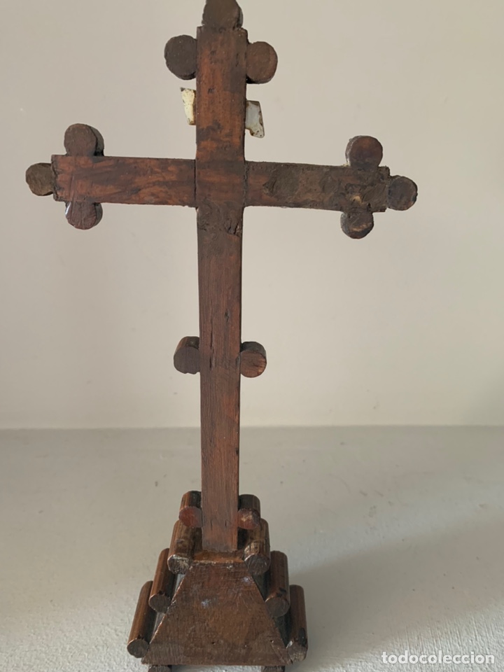 Antig&uuml;edades: Cruz de Taracea nacar - Foto 6