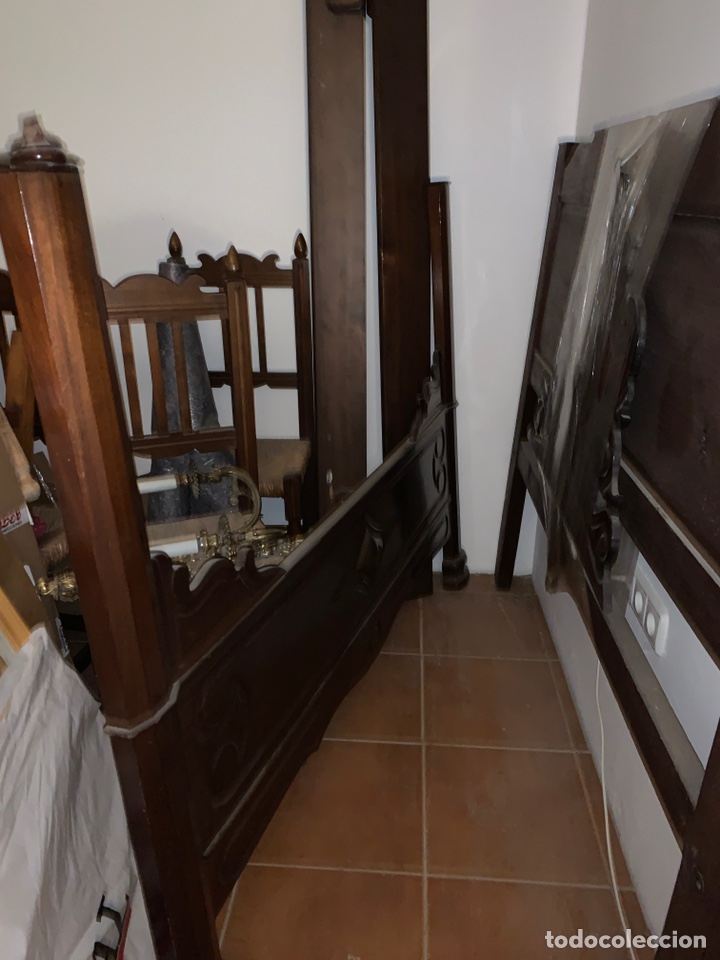 Antig&uuml;edades: Cama de caoba estilo Isabelino - Foto 3