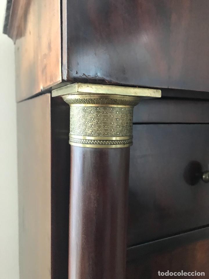 Antig&uuml;edades: ESCRITORIO IMPERIO CON COLUMNAS, MUY BUENA PIEZA - Foto 2