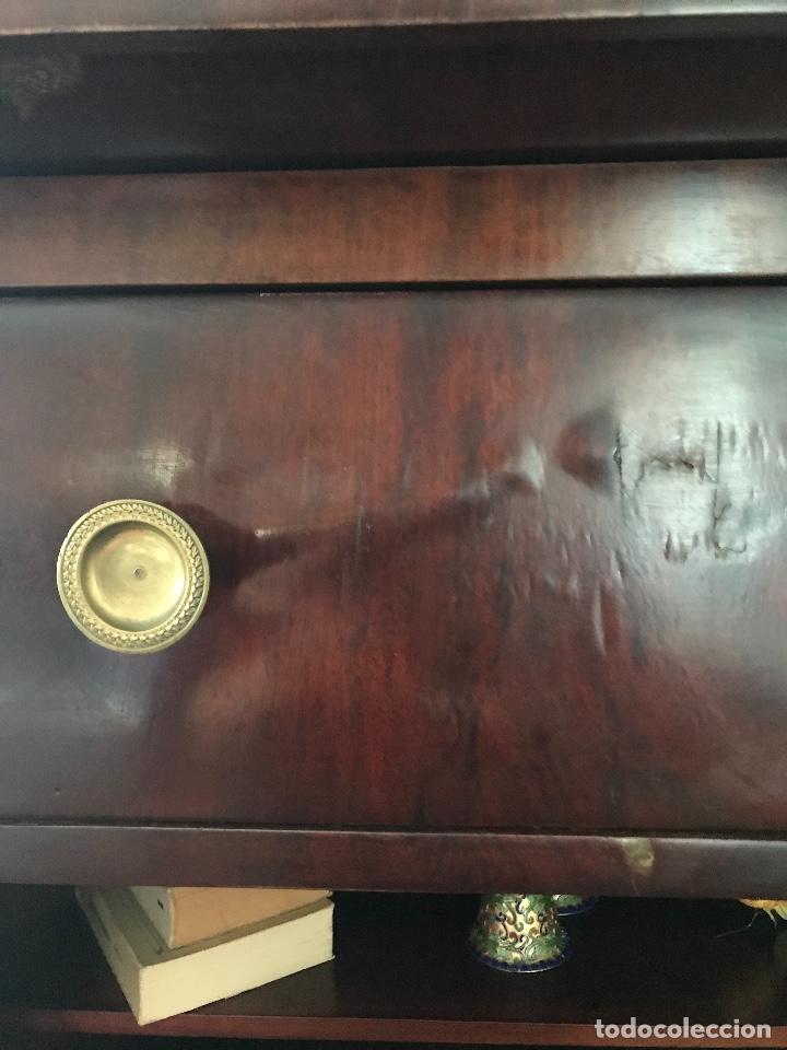 Antig&uuml;edades: ESCRITORIO IMPERIO CON COLUMNAS, MUY BUENA PIEZA - Foto 4