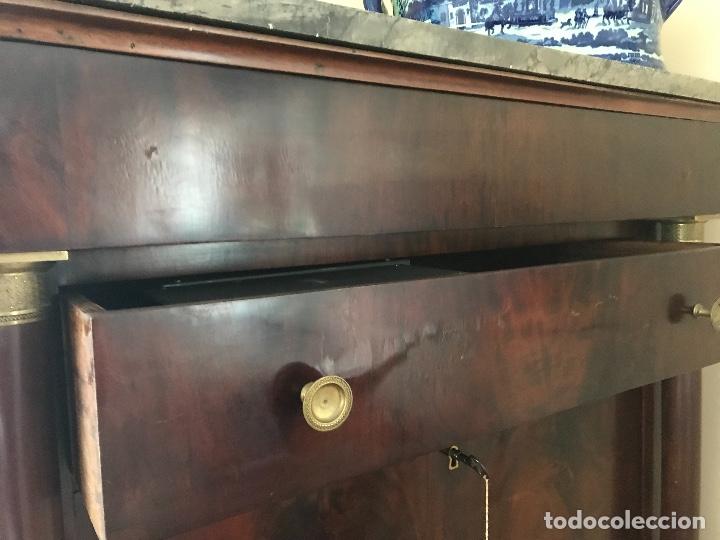 Antig&uuml;edades: ESCRITORIO IMPERIO CON COLUMNAS, MUY BUENA PIEZA - Foto 5