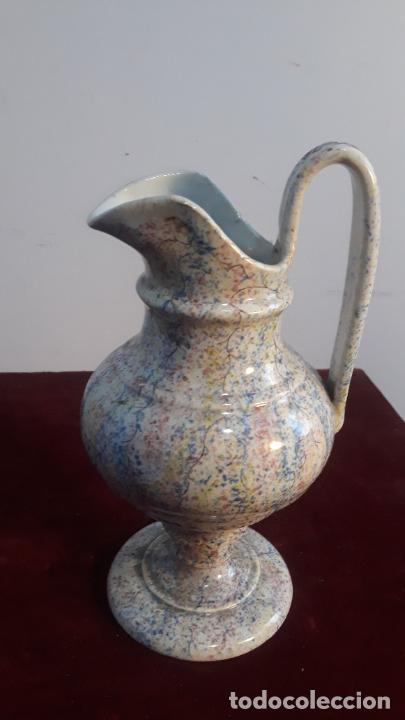 Antigüedades: magnifica jarra en ceramica de manises o ribesalbes mediados del xix,jaspeada - Foto 3 - 234359450