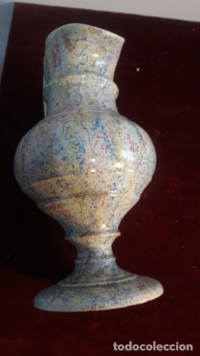 Antigüedades: magnifica jarra en ceramica de manises o ribesalbes mediados del xix,jaspeada - Foto 5 - 234359450