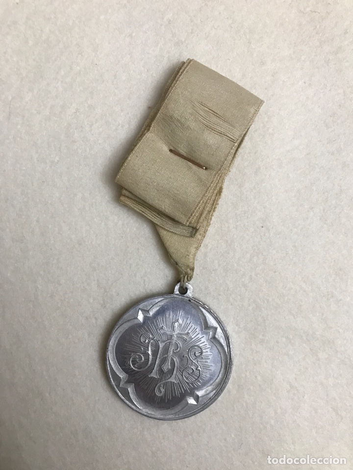 Antig&uuml;edades: MEDALLA RELIGIOSA. SANT&Iacute;SIMO SACRAMENTO - JHS - Foto 2