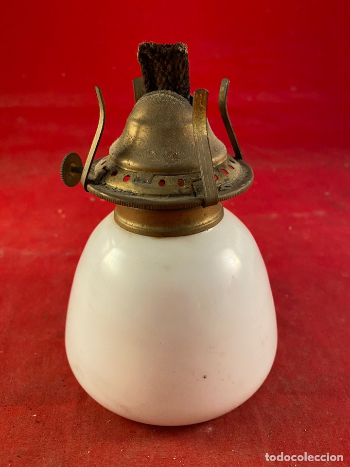 Antig&uuml;edades: Antiguo Quinqu&eacute; esmaltado - Foto 2