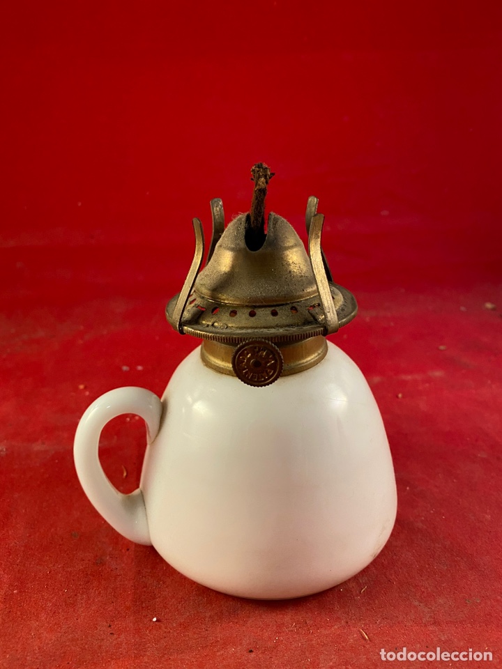 Antig&uuml;edades: Antiguo Quinqu&eacute; esmaltado - Foto 1