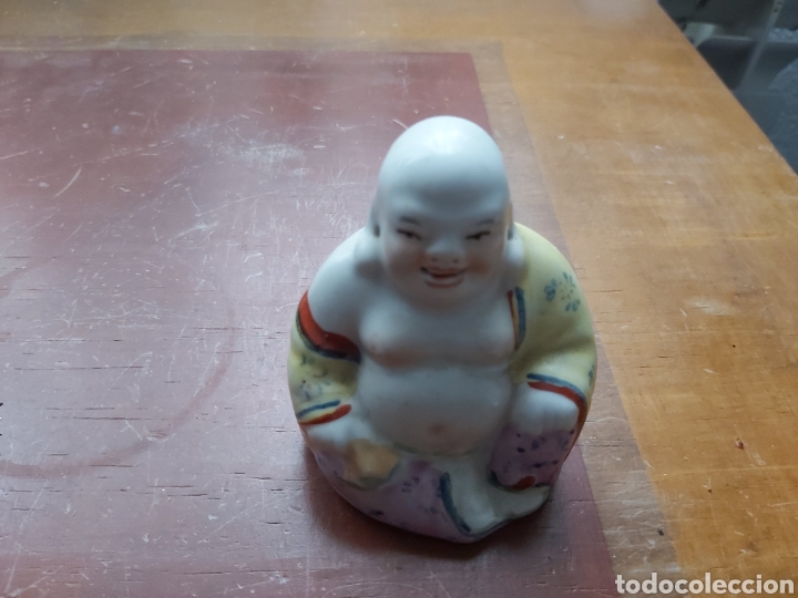 Antig&uuml;edades: Peque&ntilde;o Buda en porcelana. - Foto 8