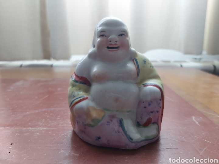 Antig&uuml;edades: Peque&ntilde;o Buda en porcelana. - Foto 3