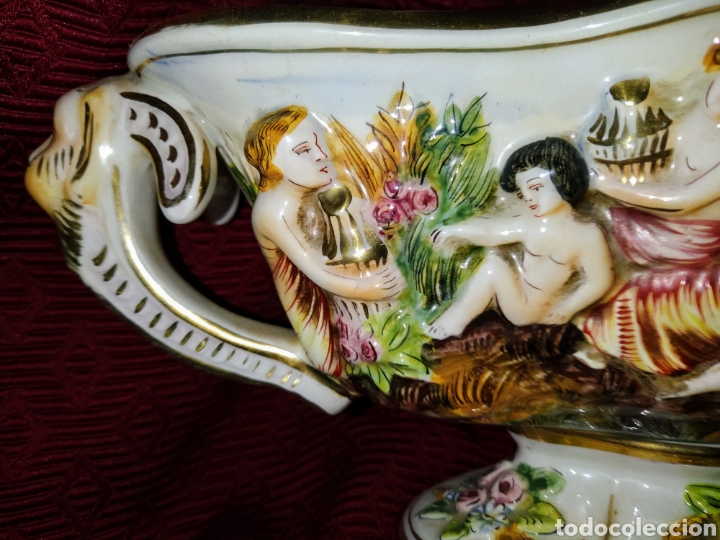 Antig&uuml;edades: Excelente centro de mesa Capodimonte. Gran tama&ntilde;o. - Foto 2