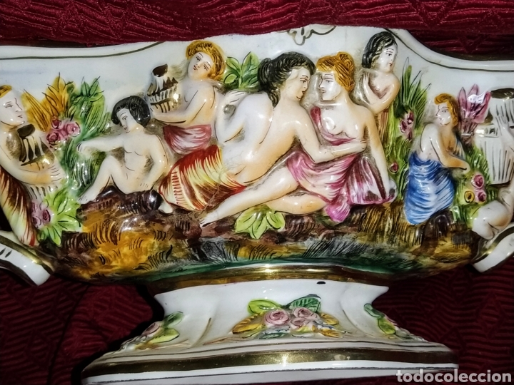 Antig&uuml;edades: Excelente centro de mesa Capodimonte. Gran tama&ntilde;o. - Foto 3