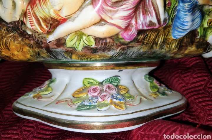 Antig&uuml;edades: Excelente centro de mesa Capodimonte. Gran tama&ntilde;o. - Foto 6
