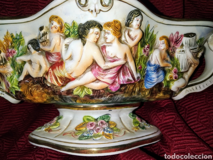 Antig&uuml;edades: Excelente centro de mesa Capodimonte. Gran tama&ntilde;o. - Foto 7