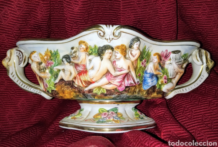 Antig&uuml;edades: Excelente centro de mesa Capodimonte. Gran tama&ntilde;o. - Foto 1